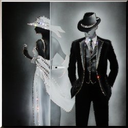 Картина Вечер судьбы c кристаллами Swarovski