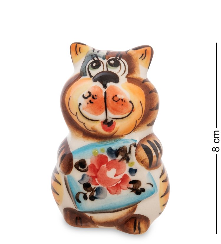 Фигурка Кот Масяня Цветная гжель ГЛ-571