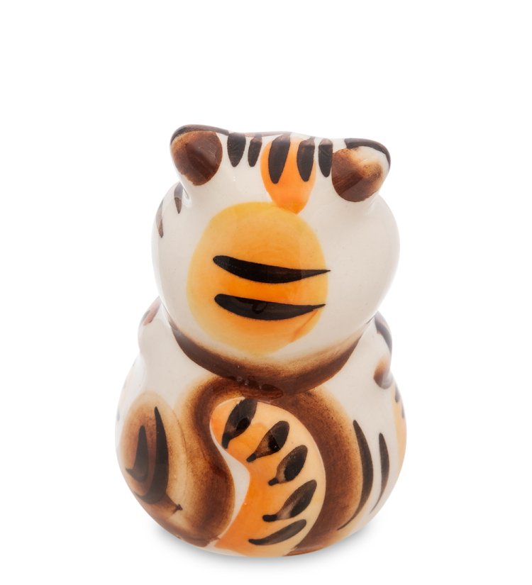 Фигурка Кот Масяня Цветная гжель ГЛ-571, фотография со спины