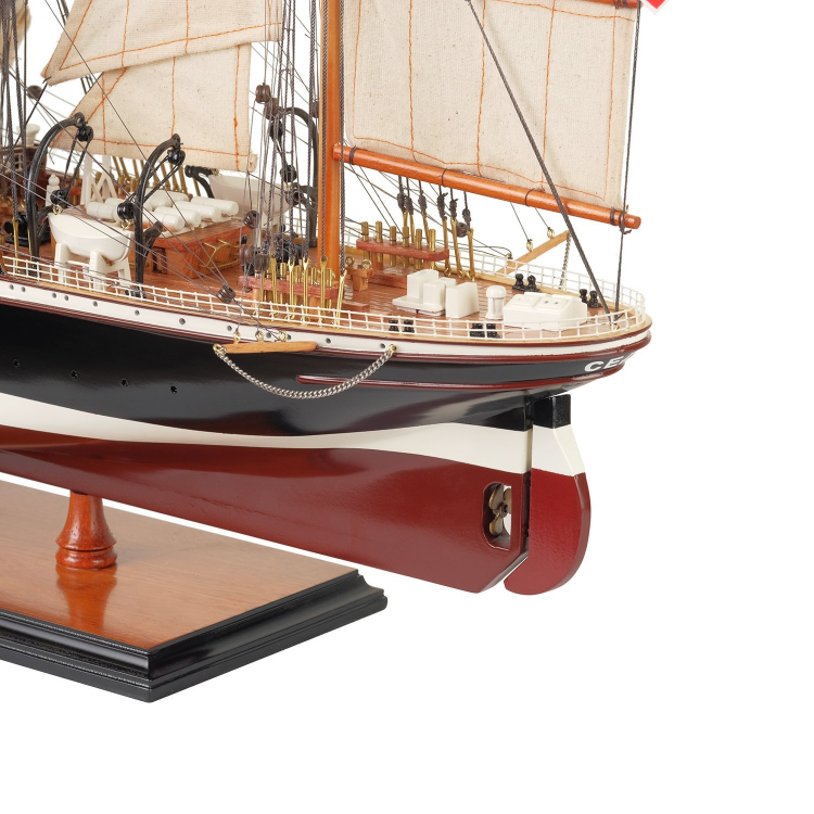 Модель парусного корабля Седов 110 см, вид окончания профиль