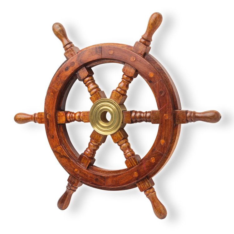 Корабельный штурвал, малый, диаметр 32 см
