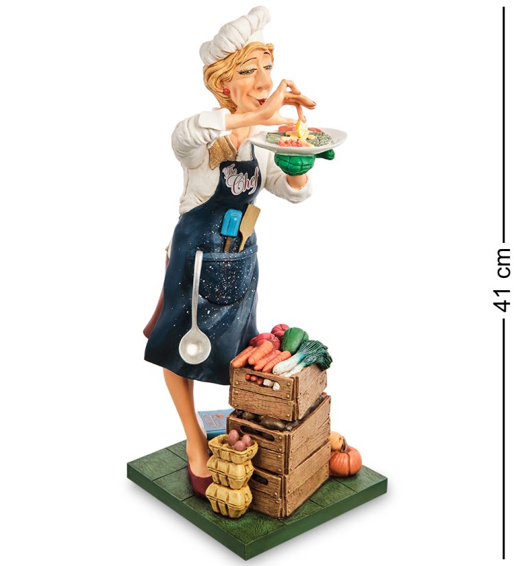 Статуэтка Женщина Повар - The Lady Cook Forchino FO-85549, вид профиль