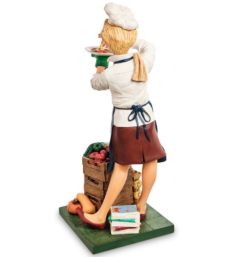 Статуэтка Женщина Повар - The Lady Cook Forchino FO-85549, оборотная сторона