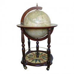 Глобус-бар напольный Антик (натуральное дерево)