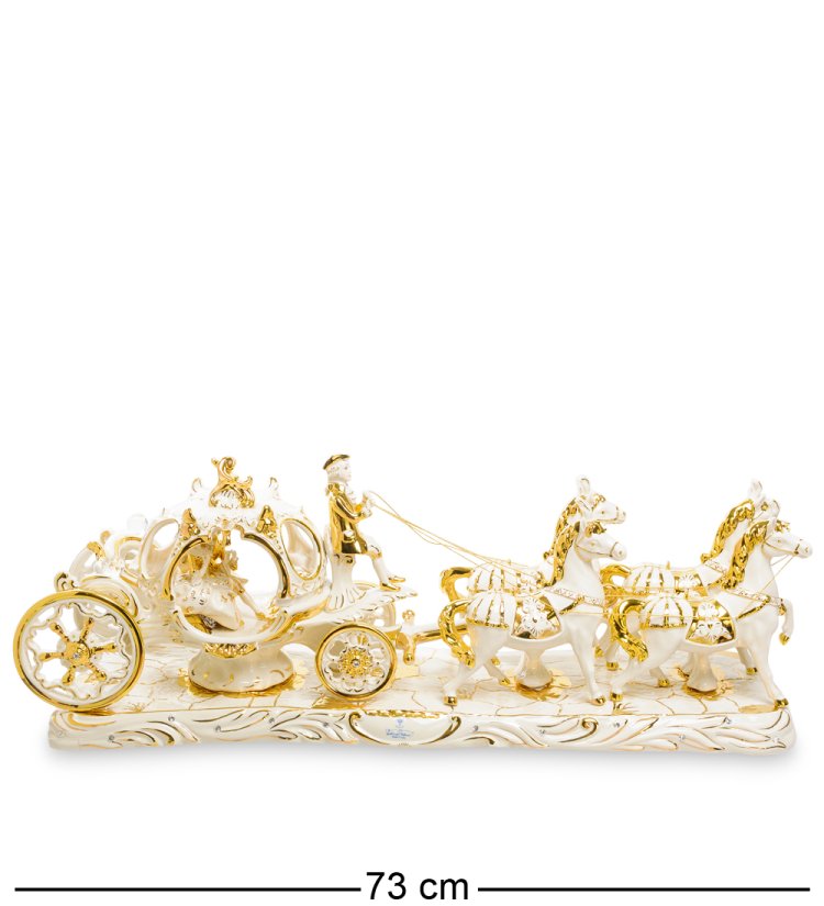 Композиций Экипаж, карета с 4 лошадьми Sabadin Vittorio SV- 34, фотография сбоку