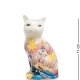Статуэтка из фарфора Милая кошечка с цветами Pavone JP-11/ 56