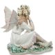 Статуэтка из фарфора Девушка Ангел на лугу с цветами Pavone JP-22/ 16, фотография со спины