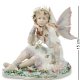 Статуэтка из фарфора Девушка Ангел на лугу с цветами Pavone JP-22/ 16
