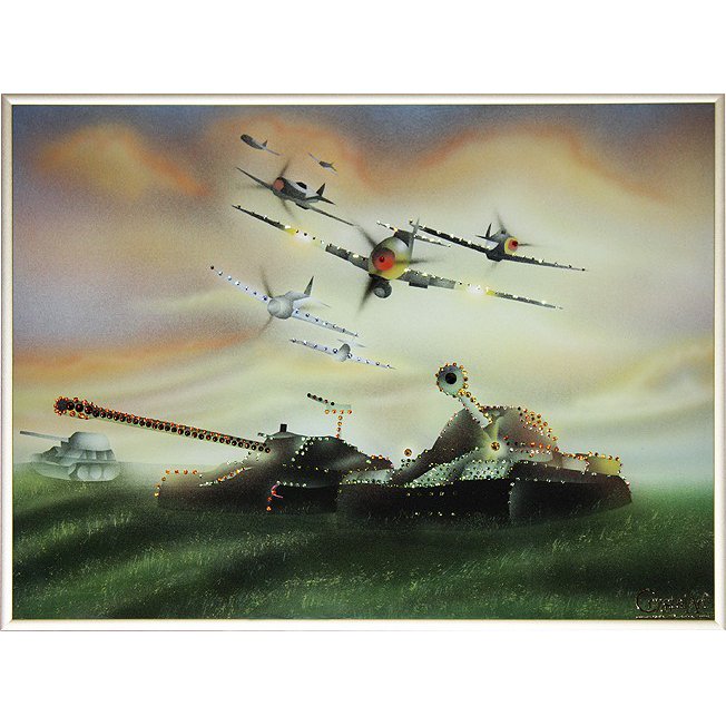 Картина На страже Отечества c кристаллами Swarovski