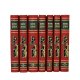 Книги в кожаном переплете Морис Дрюон - Собрание сочинений в 7 томах BG1372F, фотография торца книг