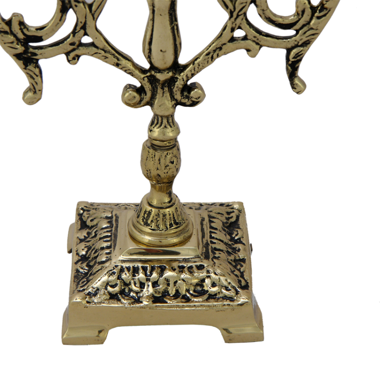 Канделябр на 3 свечи Лира, золотой Bello De Bronze BP-14057-D, фотография ножки