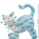 Статуэтка из керамики Кот с поздравлениями Pavone CMS-31/44