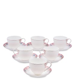 Чайный набор на 6 персон из фарфора Каприз Примадонны