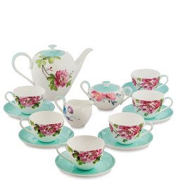 Чайный сервиз на 6 персон из фарфора Тоскана