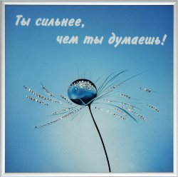 Картина Сила духа c кристаллами Swarovski