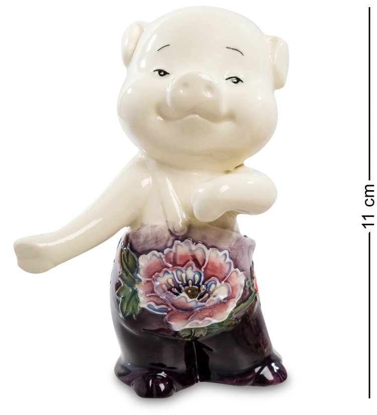 Фигурка из фарфора Поросенок Pavone JP-111/14