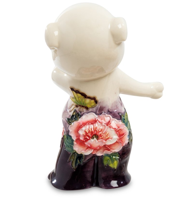 Фигурка из фарфора Поросенок Pavone JP-111/14, фотография со спины