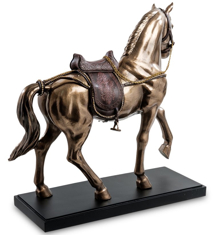 Статуэтка Медная Лошадь Veronese WS-939, оборотная сторона