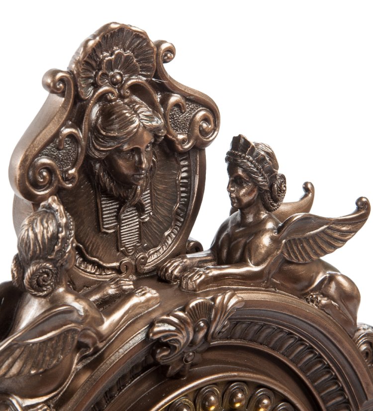 Часы в стиле барокко Сфинкс Veronese WS-611, увеличенный вид верхней части