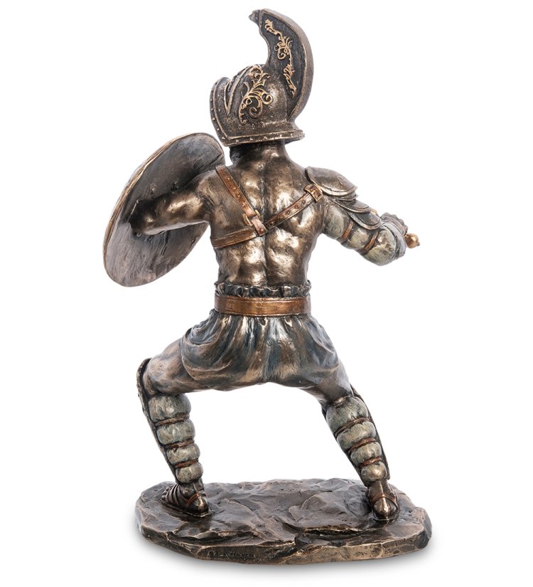 Статуэтка Мурмиллон - древнеримский гладиатор Veronese WS-1047, оборотная сторона