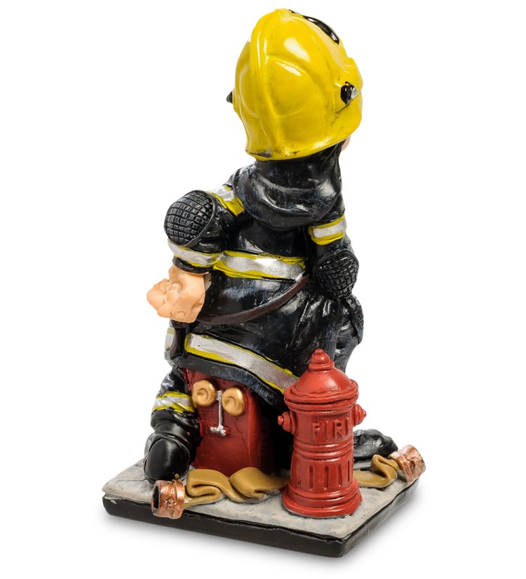 Статуэтка Пожарный на перерыве The Comical World of Stratford RV-960, оборотная сторона