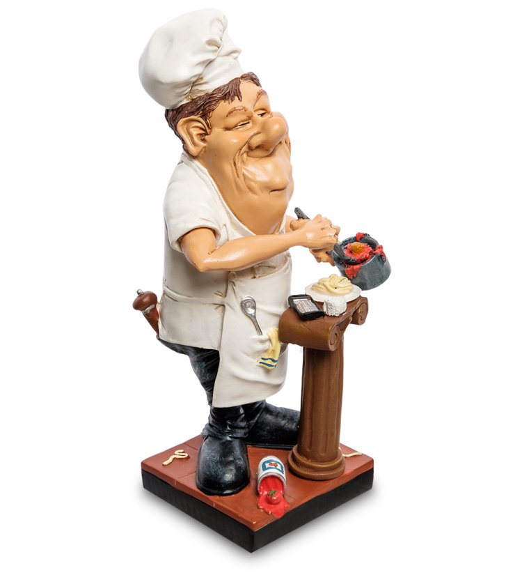 Статуэтка Повар - Демонстрация Блюда The Comical World of Stratford RV-750, вид профиль
