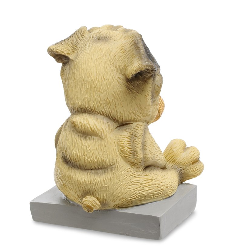 Статуэтка Собака Мопс Желаю богатства The Comical World of Stratford RV-904, оборотная сторона