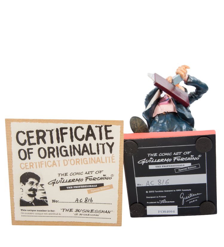 Маленькая Статуэтка Спешащий Бизнесмен - The Businessman Forchino FO-84004, сертификаты