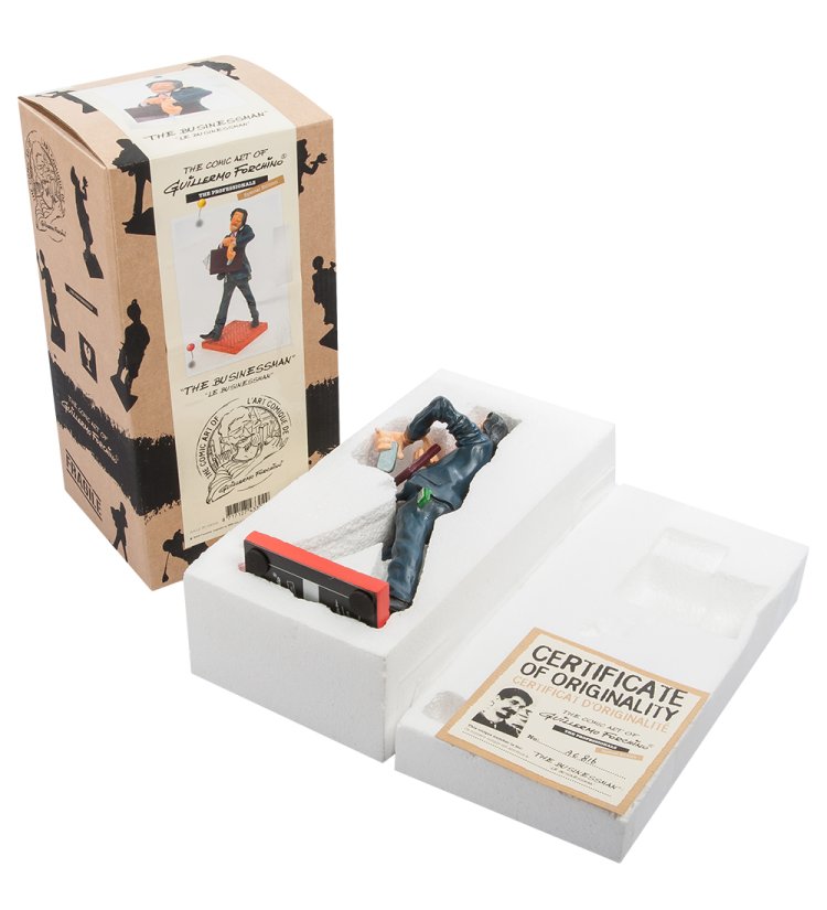 Маленькая Статуэтка Спешащий Бизнесмен - The Businessman Forchino FO-84004, упаковочный вид