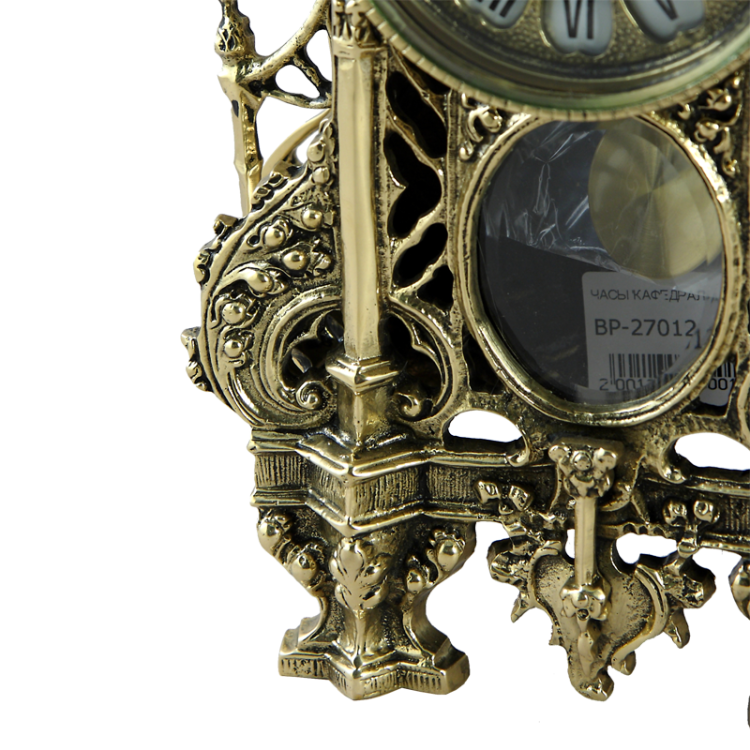Бронзовые Каминные часы с маятником Кафедрал Bello De Bronze BP-27012-D, увеличенный вид ножки часов