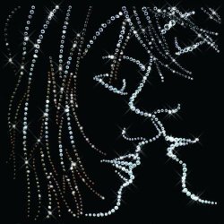 Картина Влюбленные c кристаллами Swarovski