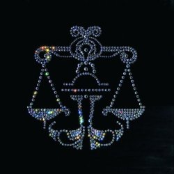 Картина Весы ажурные c кристаллами Swarovski