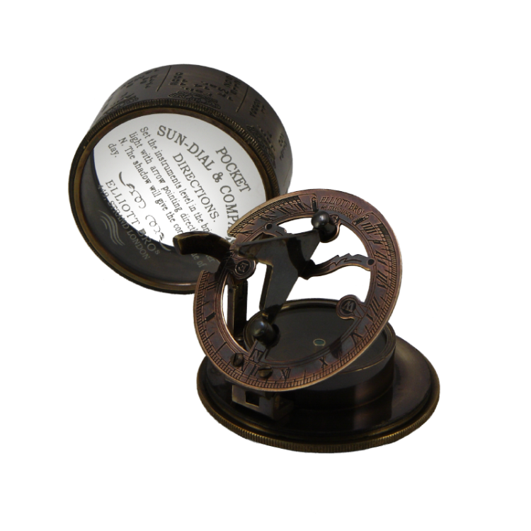 Морской компас в кожаном футляре Nautical NA-16008, разборный вид