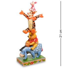 Статуэтка Ушастик, Винни-Пух, Тигра и Пятачок - С друзьями все получится!