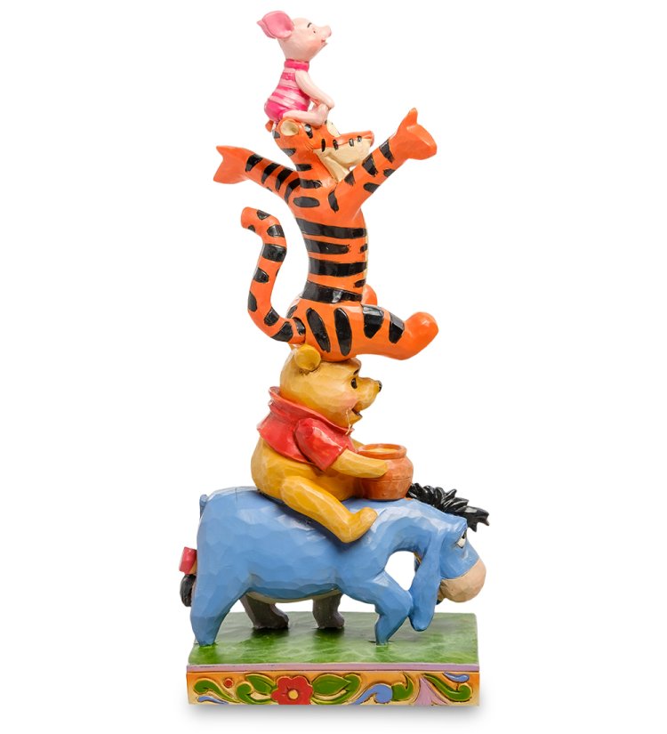 Статуэтка Ушастик, Винни-Пух, Тигра и Пятачок - С друзьями все получится! Disney Traditions, оборотная сторона