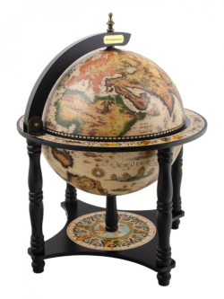 Глобус-бар настольный с ножками диаметр 33 см