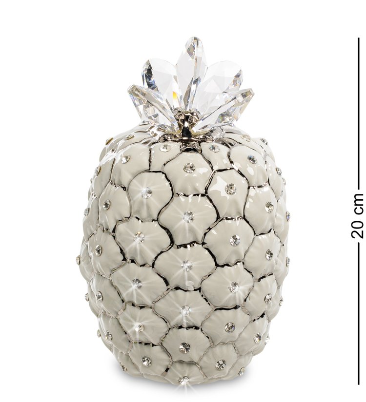 Статуэтка из керамики сочный Ананас серебристый декор Sabadin Vittorio SV- 42