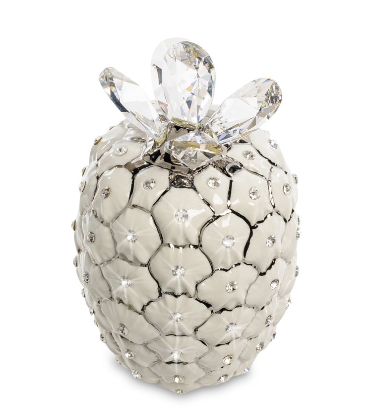 Статуэтка из керамики сочный Ананас серебристый декор Sabadin Vittorio SV- 42, фото 2