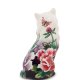 Статуэтка из фарфора Кошечка с бабочкой и цветами Pavone JP-247/ 14, фотография со спины