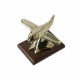 Статуэтка Самолетик на подставке - Золотой Авиатор Exetera Argenti 46-408624, оборотная сторона