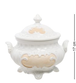 Шкатулка с ручками на ножках из керамики