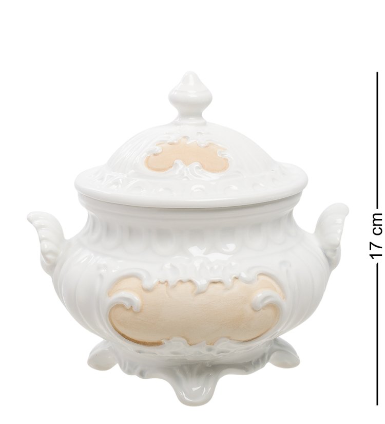 Шкатулка с ручками на ножках из керамики Ahura