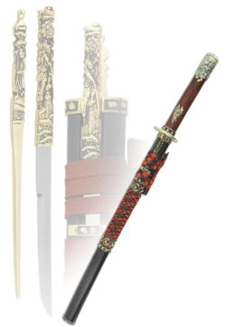 Средний Самурайский мечь Вакидзаси Шиматцу