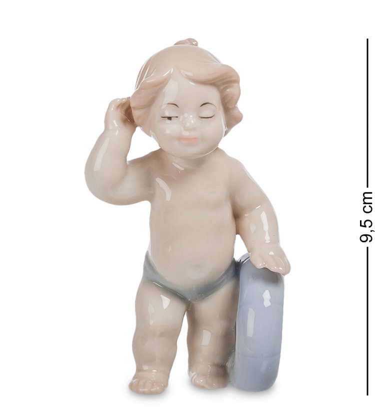 Статуэтка из фарфора Мальчик на пляже Pavone JP-45/12