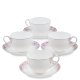 Чайный набор на 4 персоны из фарфора Каприз Примадонны Pavone JK- 03