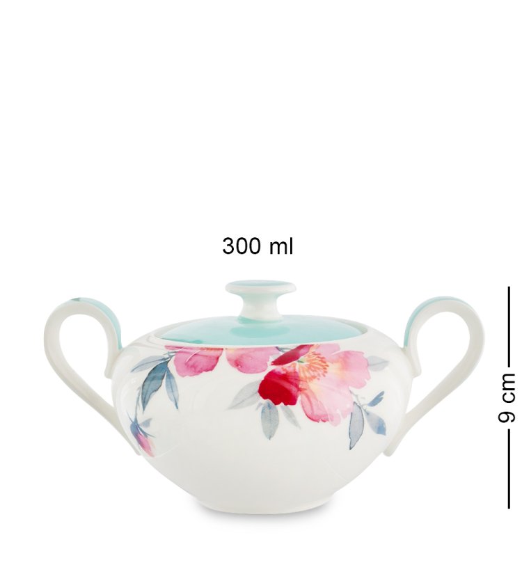 Чайный сервиз на 6 персон с тарелками Тоскана Pavone JK-186, фотография сахарницы