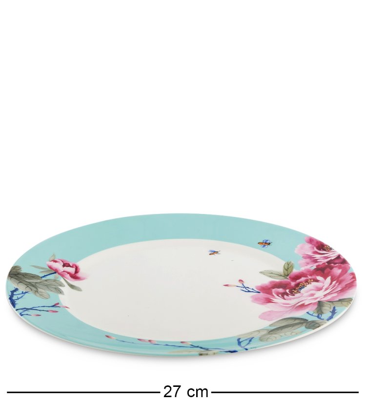 Чайный сервиз на 6 персон с тарелками Тоскана Pavone JK-186, фотография тарелки 27 см