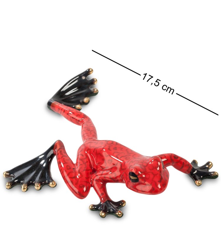 Фигурка из фарфора Красная Лягушка Pavone JP-08/ 9