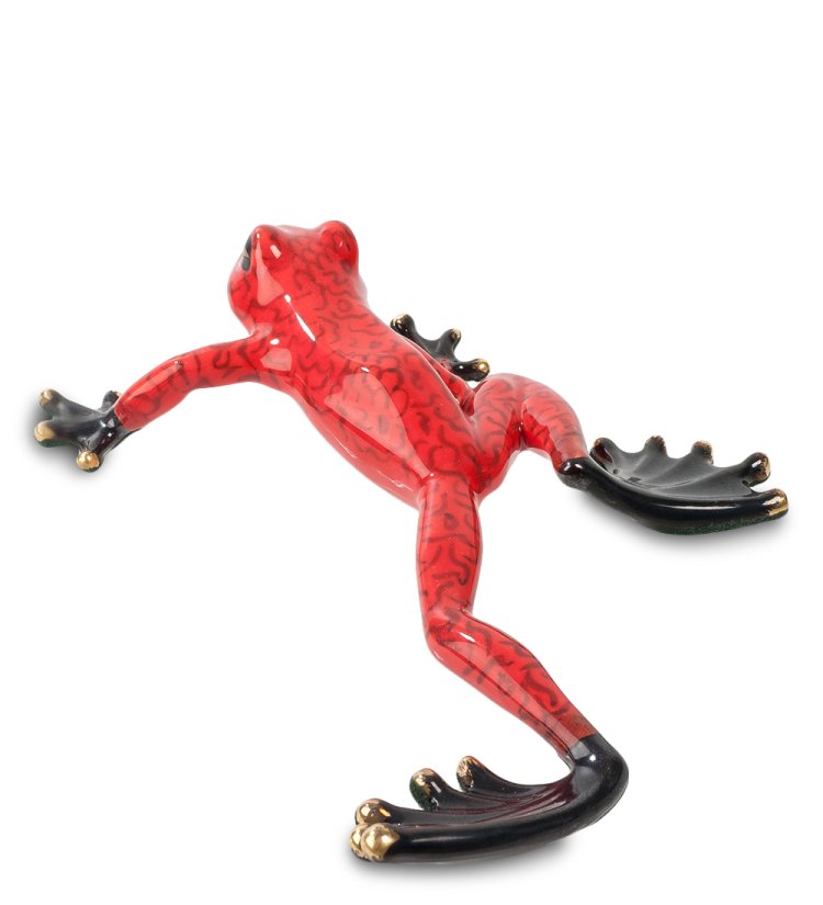 Фигурка из фарфора Красная Лягушка Pavone JP-08/ 9, вид сзади