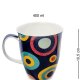Кружка из фарфора Цветные Круги Pavone JK-269, оборотная сторона